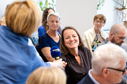 EB Grünwidl bei einer Livesendung Radio Maria