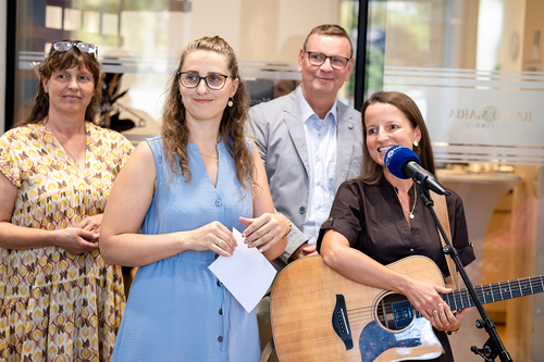 EB Grünwidl bei einer Livesendung Radio Maria