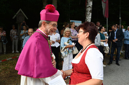Wallfahrtsmesse in der Lourdesgrotte Maria Gugging